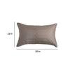 Grey Woven Fabric 20 x 12 Inches Cushion Cover