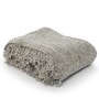 Grey Soft Chenille Polyester 51x71 Inches Sofa Throw