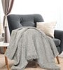 Grey Soft Chenille Polyester 51x71 Inches Sofa Throw