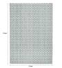 Grey Geometric 100% Polyester 3 ft x 5 ft Hand Woven Carpet