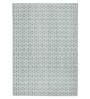 Grey Geometric 100% Polyester 5 ft x 7 ft Hand Woven Carpet