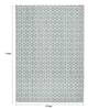 Grey Geometric 100% Polyester 5 ft x 7 ft Hand Woven Carpet
