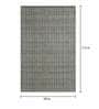 Blue Geometric 100% Wool 8 ft x 10 ft Hand Tufted Carpet