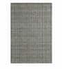 Blue Geometric 100% Wool 8 ft x 10 ft Hand Tufted Carpet