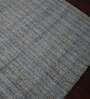 Blue Geometric 100% Wool 8 ft x 10 ft Hand Tufted Carpet