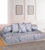 Grey 144 TC Cotton 6 Piece Diwan Set