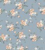 Grey 200 TC Floral Cotton Queen Double Bedsheet 2 Pillow covers
