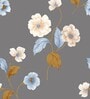 Grey 200 TC Floral Cotton Queen Double Bedsheet 2 Pillow covers