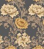 Grey 200 TC Floral Cotton Queen Double Bedsheet 2 Pillow covers