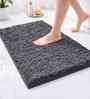 Grey Microfiber 40x60 cm Anti-Skid Bathroom Mat