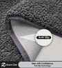 Grey Microfiber 40x60 cm Anti-Skid Bathroom Mat
