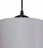 Zudra Grey Cotton Fabric Cluster Hanging Light