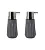 Grey 300 ml Ceramic Liquid Soap Dispenser (Set of 2) 