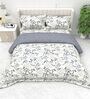 Grey 4-Piece Combo Of Double Bed Cold Weather Comforter & Bedsheet Set