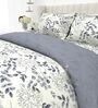 Grey 4-Piece Combo Of Double Bed Cold Weather Comforter & Bedsheet Set