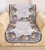 Grey 5 Seater Floral 10Pcs Sofa Covers