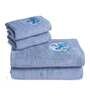 Grey 500 GSM Cotton 4 Pieces Towel Gift Set