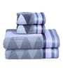 Grey 560 GSM Cotton 4 Pieces Towel Gift Set