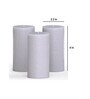 Pacfic Fragrance Set Of 3 Grey 6 Inch Wax
Pillar
Candles