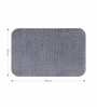 Grey Absorbent and Quick-Dry Polyester Bath Mats 30x45 cm