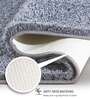 Grey Absorbent and Quick-Dry Polyester Bath Mats 40x60 cm