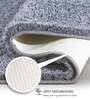 Grey Absorbent and Quick-Dry Polyester Bath Mats 50x70 cm