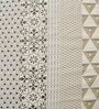 Grey Abstract 200 TC Cotton King Sized Bedsheet with 2 pillow cover