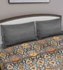 Grey Abstract 210 TC Cotton King Sized Bed Sheets with 2 Pillow Covers