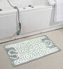 Grey Abstract Cotton 33 x 19 Inches Hand Woven Door Mat