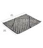 Grey Abstract Polyester 31x15 Inches AntiSkid Bath Mat