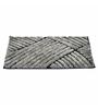 Grey Abstract Polyester 31x15 Inches AntiSkid Bath Mat