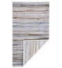 Grey Abstract Polyester 3 ft X 5 ft Machine Made Carpet