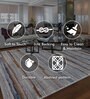 Grey Abstract Polyester 3 ft X 5 ft Machine Made Carpet