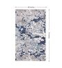 Grey Abstract Polyester 4 ft X 6 ft Machine Made Carpet