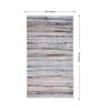 Grey Abstract Polyester 4 ft X 6 ft Machine Made Carpet
