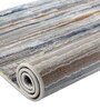 Grey Abstract Polyester 4 ft X 6 ft Machine Made Carpet