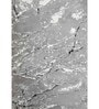 Grey Abstract Polyester 4 x 6 Feet Machine Made Carpet