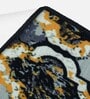 Grey Abstract Polyester 5 ft x 2 ft Machine Made Runner