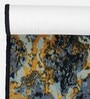 Grey Abstract Polyester 5 ft x 2 ft Machine Made Runner