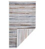 Grey Abstract Polyester 5 ft X 7 ft Machine Made Carpet