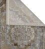 Grey Abstract Polyester 59x24 Inches Machine Made Floor Runner