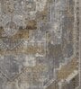 Grey Abstract Polyester 59x32 Inches Machine Made Floor Runner