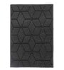 Grey Geometric Polypropylene 24x16 Inches AntiSkid Bath Mat