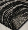 Grey Abstract Polypropylene 3 ft x 5 ft Machine Made Carpet