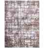 Grey Abstract Polypropylene 4 ft x 6 ft Machine Made Carpet