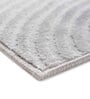 Grey Abstract Polypropylene 4 ft X 6 ft Machine Made Carpet