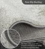 Grey Abstract Polypropylene 5 ft x 2.5 ft Machine Made Runner