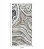 Grey Abstract Polypropylene 5 ft x 2.5 ft Machine Made Runner