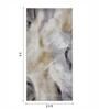 Grey Abstract Polypropylene 5 ft x 2.5 ft Machine Made Runner