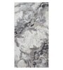 Grey Abstract Polypropylene 5 ft x 2.5 ft Machine Made Runner